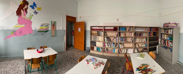 Πανοραμική φωτογραφία της Σχολικής Βιβλιοθήκης του Δημοτικού Σχολείου Μελίτης Φλώρινας